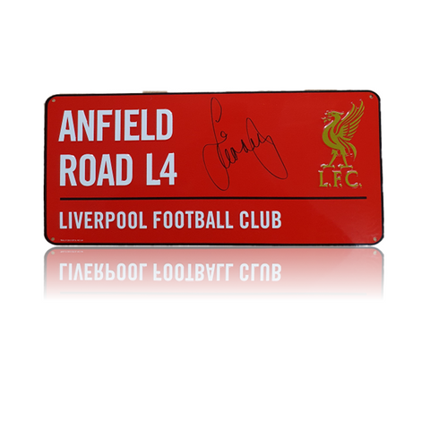 Jamie Carragher Signed RED Anfield Road Sign