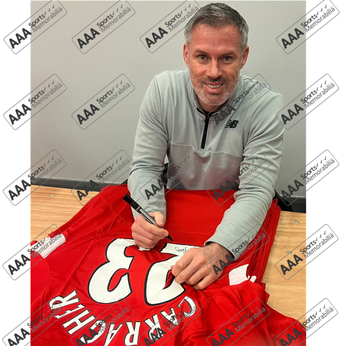 Jamie Carragher Signed ISTANBUL 05 Presentation in Deluxe Classic Frame