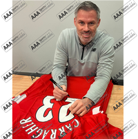 Jamie Carragher Signed ISTANBUL 05 Presentation in Deluxe Classic Frame