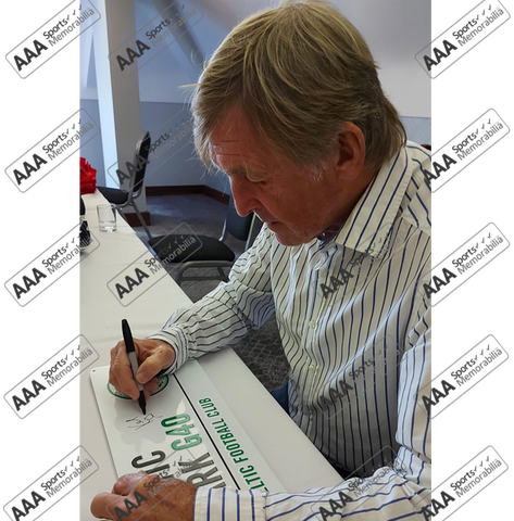 Sir Kenny Dalglish Hand Signed 'CELTIC PARK' Metal Plaques