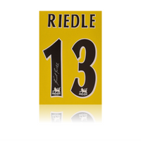 Karl-Heinz Riedle Signed Liverpool 1997-98 Away Shirt in Deluxe Classic Frame