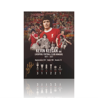 Kevin Keegan Hand Signed 'LFC Honours' 12" X 16" Montage In Classic Frame.