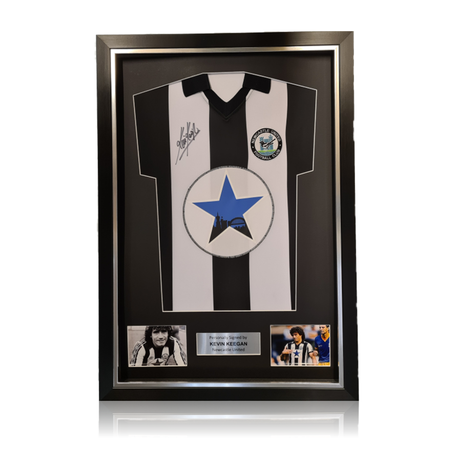 Kevin Keegan Hand Signed Newcastle United Shirt in Deluxe Classic
