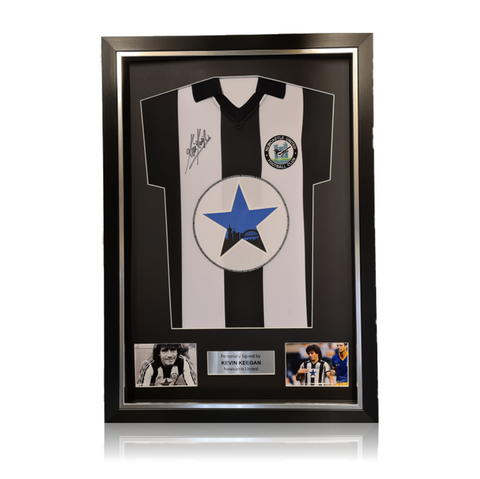 Kevin Keegan Hand Signed Newcastle United Shirt in Deluxe Classic Frame