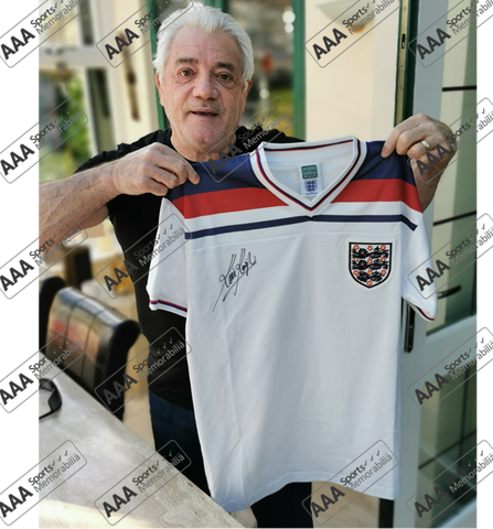 Kevin Keegan Hand Signed England 1982 Home Shirt In Deluxe Classic Frame