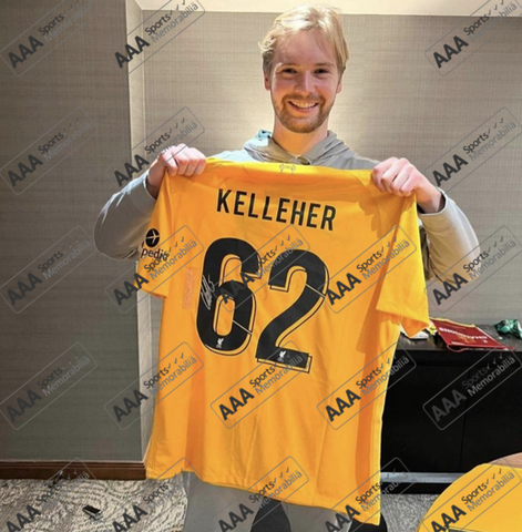 Caoimhin Kelleher Hand Signed Liverpool 2020-21 Goalkeepers Shirt In Deluxe Classic Frame