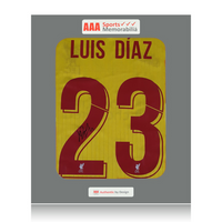 Luis Diaz Hand Signed Liverpool 2021-22 Third Shirt