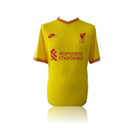 Luis Diaz Hand Signed Liverpool 2021-22 Third Shirt In Deluxe Classic Frame