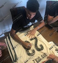 Luis Diaz Hand Signed Liverpool 2021-22 Away Shirt In Deluxe Classic Frame