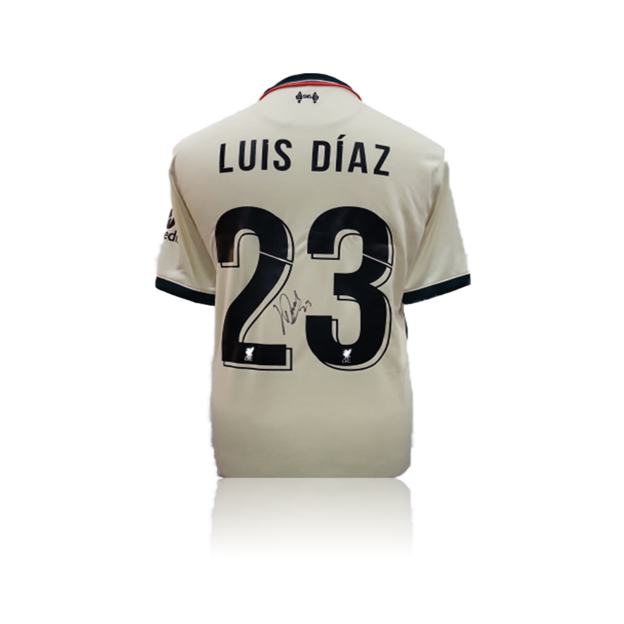 Luis Diaz Signed Liverpool Home 2021-2022 Jersey beckett COA -  Norway
