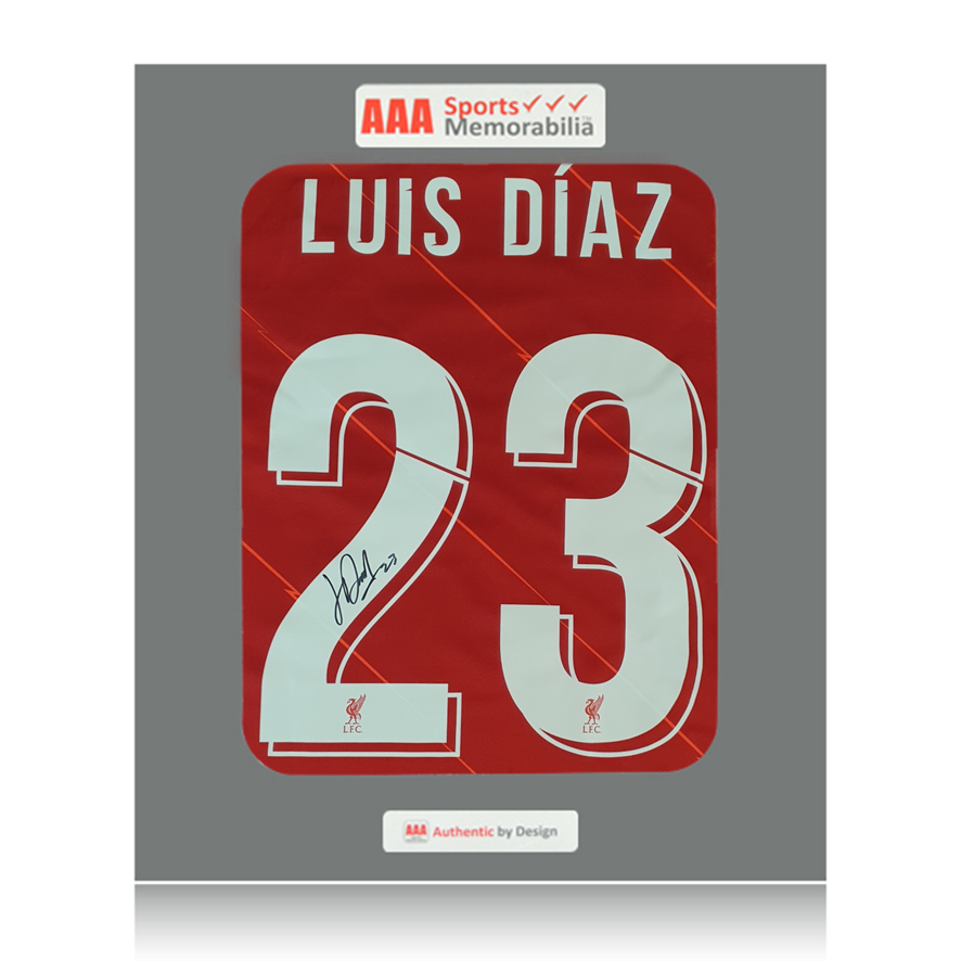Luis Diaz Hand Signed Liverpool 2021-22 Home Shirt