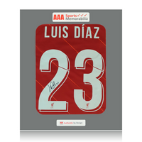 Luis Diaz Hand Signed Liverpool 2021-22 Home Shirt