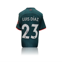 Luis Diaz Hand Signed Liverpool 2022-23 Third Shirt