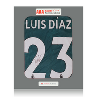 Luis Diaz Hand Signed Liverpool 2022-23 Third Shirt