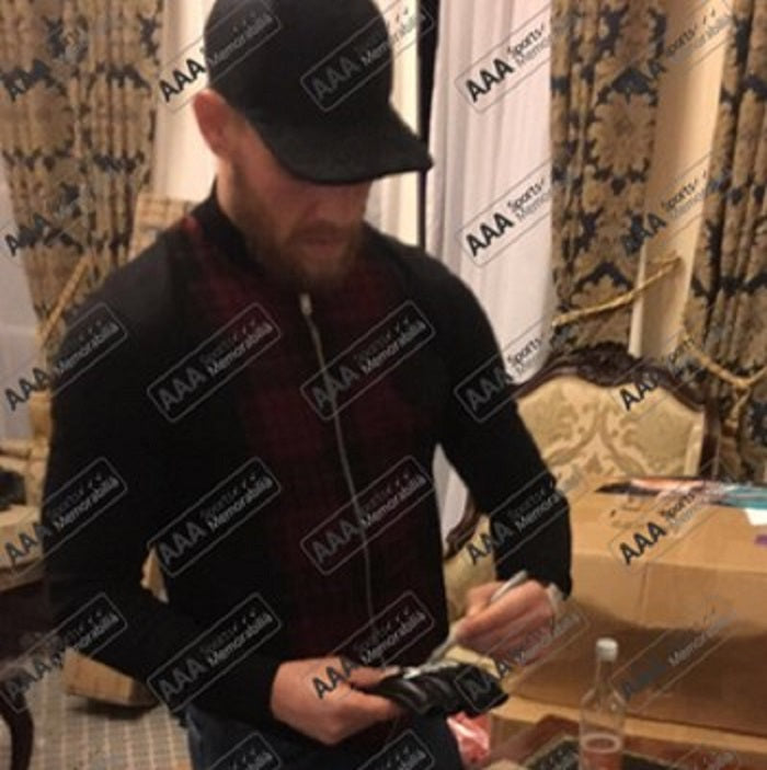 Conor McGregor Hand Signed MMA Glove in Deluxe Classic Dome Frame