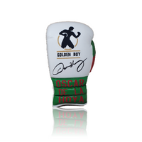 Oscar De La Hoya Signed 'GOLDEN BOY' Mexico Boxing Glove In Deluxe Acrylic Display Case