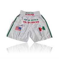 Oscar De La Hoya Hand Signed ‘DEBUT' Fight Replica Boxing Shorts