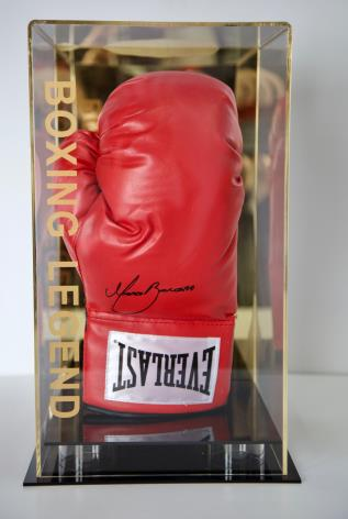 Marco Antonio Barrera Red Hand Signed Boxing Glove In Classic Boxing Legend Display Case