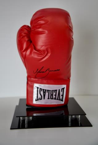 Marco Antonio Barrera Red Hand Signed Boxing Glove In Classic Boxing Legend Display Case