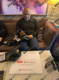 Mike Tyson Hand Signed Black Everlast Glove