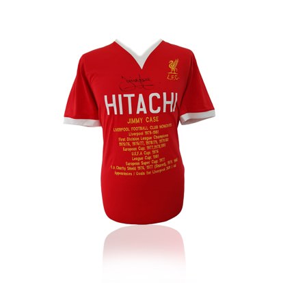 Jimmy Case Hand Signed Honours Shirt in Deluxe Classic Frame