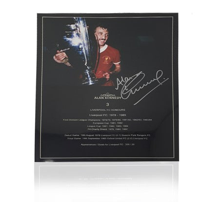 Alan Kennedy Case Hand Signed 12” x 16” Honours Poster