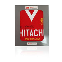David Fairclough Hand Signed Honours Shirt in AAA Gift Box