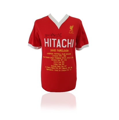 David Fairclough Hand Signed Honours Shirt in AAA Gift Box