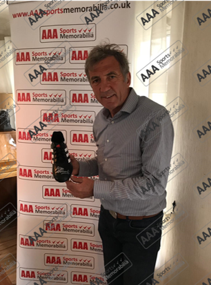 Alan Kennedy Hand Signed Football Boot in AAA Gift Box