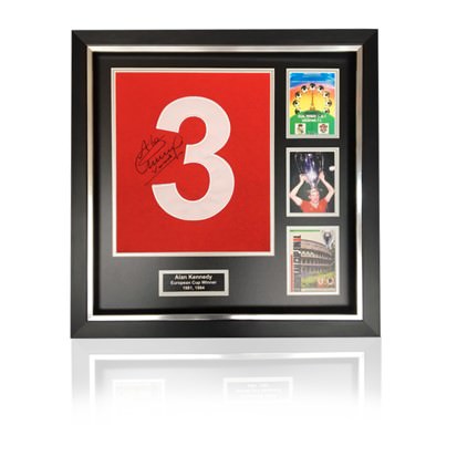 Alan Kennedy Hand Signed #3 ‘European Cup Winners’ Commemorative Presentation in Deluxe Classic Frame
