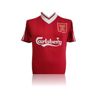 Robbie Fowler hand signed Liverpool 1995/96 Home Shirt in Deluxe Classic Frame