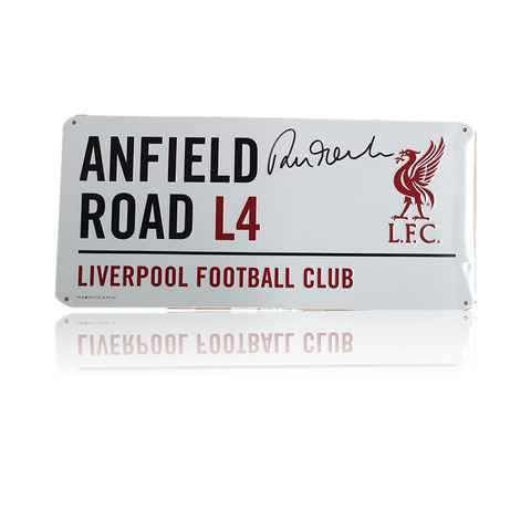 Robbie Fowler Hand Signed Anfield Road Sign