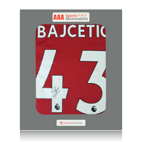 Stefan Bajcetic hand signed Liverpool 2022/23 Home Shirt in AAA Gift Box