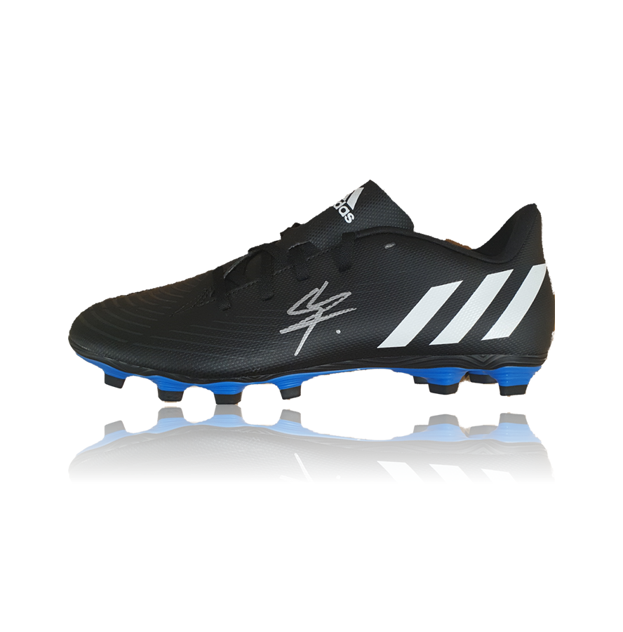 Stefan Bajcetic hand signed BLACK Adidas Football Boot