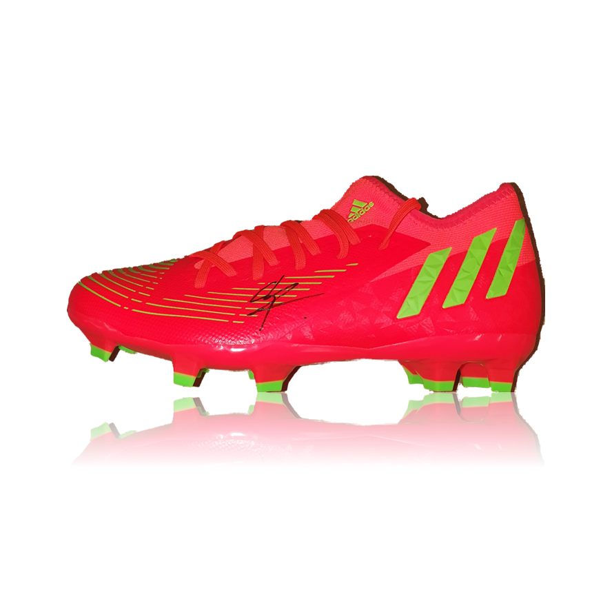 Stefan Bajcetic hand signed ORANGE Adidas Football Boot