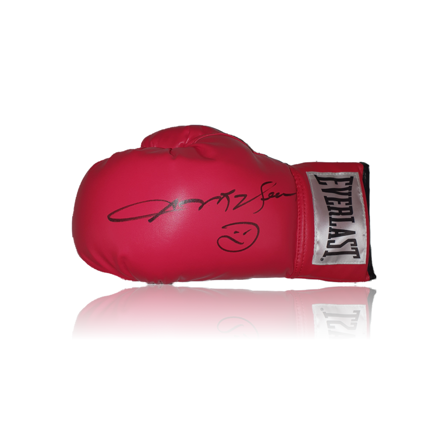 Sugar Ray Leonard Hand Signed Red Everlast Glove