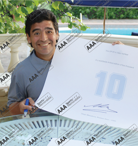 Diego Maradona Signed Limited Edition OPUS Book