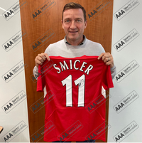 Vladimir Smicer Hand Signed Liverpool 2005 ISTANBUL #11 Shirt in Deluxe Classic Frame