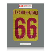 Trent Alexander-Arnold Hand Signed Liverpool 2021-22 3rd Shirt in AAA Gift Box