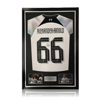 Trent Alexander-Arnold Hand Signed Liverpool 2022-23 Away Shirt in Deluxe Classic Frame