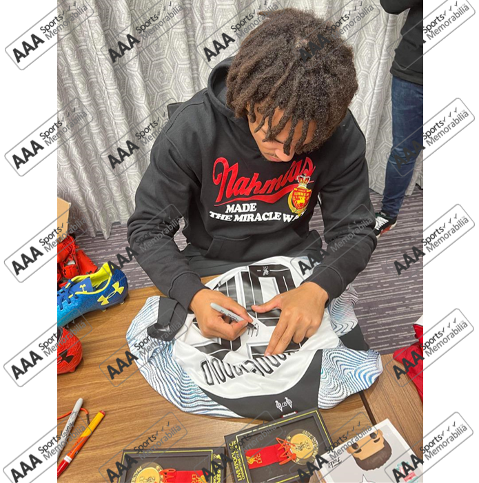 Trent Alexander-Arnold Hand Signed Liverpool 2022-23 Away Shirt in Deluxe Classic Frame