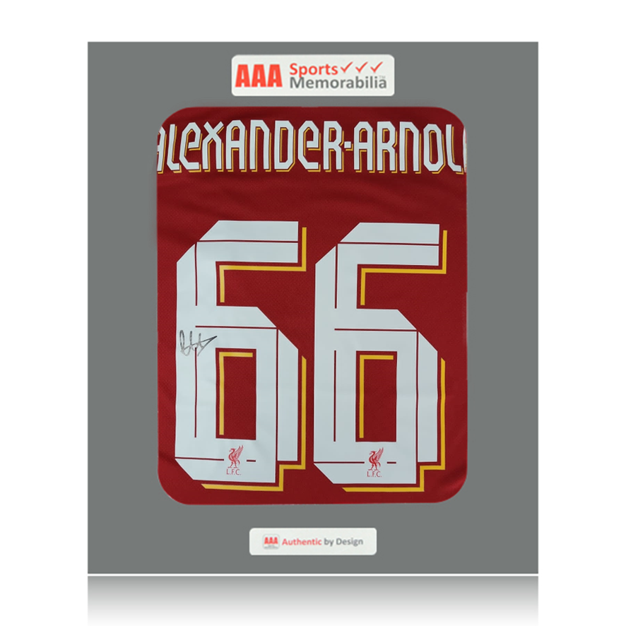 Trent Alexander-Arnold Hand Signed Liverpool 2022-23 Home Shirt in AAA Gift Box
