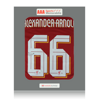 Trent Alexander-Arnold Hand Signed Liverpool 2022-23 Home Shirt in AAA Gift Box