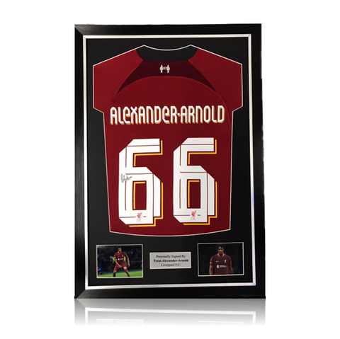 Trent Alexander-Arnold Hand Signed Liverpool 2022-23 Home Shirt in Deluxe Classic Frame