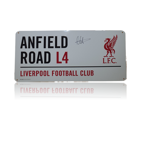 Trent Alexander-Arnold Hand Signed Anfield Road Sign