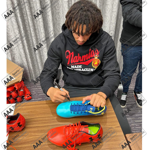 Trent AlexanderArnold Hand Signed BLUE Football Boot AAA Sports