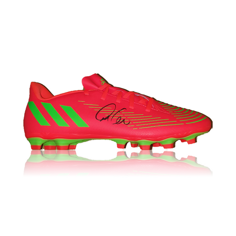 Thiago Alcantara hand signed ORANGE Adidas Football Boot