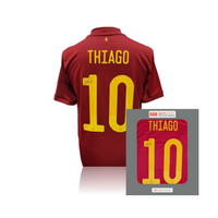 Thiago Alcantara hand signed Spain Home Shirt in AAA Gift Box