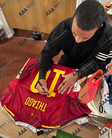 Thiago Alcantara hand signed Spain Home Shirt in AAA Gift Box