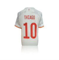 Thiago Alcantara hand signed Spain Away Shirt in AAA Gift Box